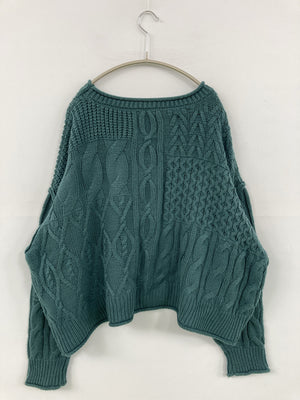 ITEMS/アイテムズ/ニット/セーター/トップス/グリーン/Free