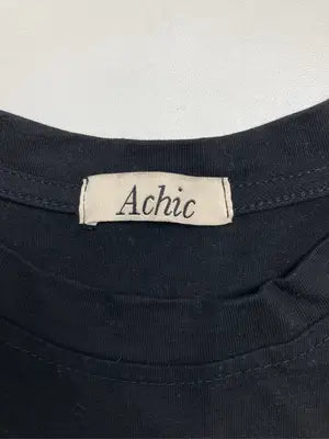 Achic/アシック/Tシャツ/カットソー/トップス/ブラック