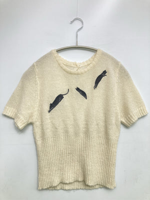 ニット/セーター/トップス/アイボリー