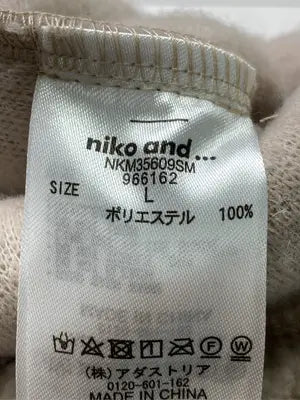 niko and .../ニコアンド/パーカー/トップス/ベージュ/L