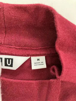 UNIQLO/ユニクロ/Tシャツ/カットソー/トップス/レッド/M