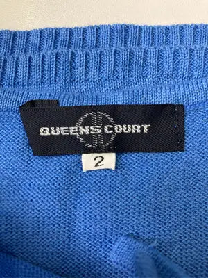 QUEENS COURT/クイーンズコート/ニット/セーター/トップス/ブルー/2