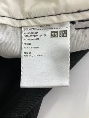 UNIQLO/ユニクロ/スラックス/パンツ/ブラック/ウエスト82cm