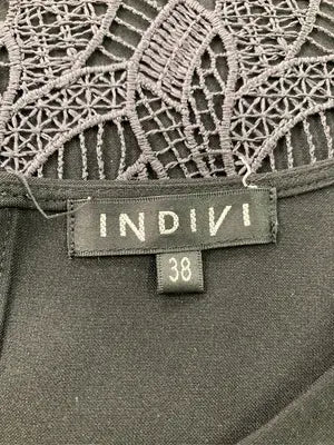 INDIVI/インディヴィ/Tシャツ/カットソー/トップス/ブラック/38