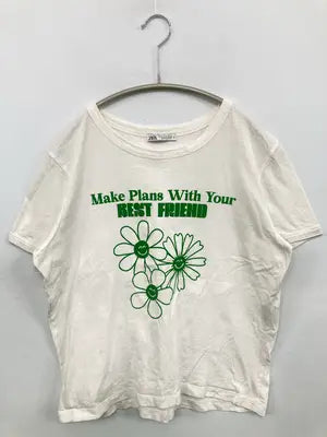 ZARA/ザラ/Tシャツ/カットソー/トップス/ホワイト/EUR M
