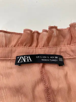 ZARA/ザラ/Tシャツ/カットソー/トップス/オレンジ/L