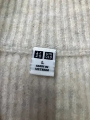 UNIQLO/ユニクロ/ニット/セーター/トップス/ベージュ/L