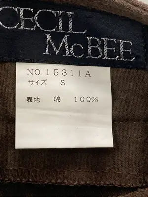 CECIL McBEE/セシルマクビー/ショート/ミニスカート/スカート/ブラウン/S