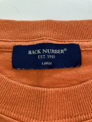 BACK NUMBER/バックナンバー/Tシャツ/カットソー/トップス/オレンジ/L
