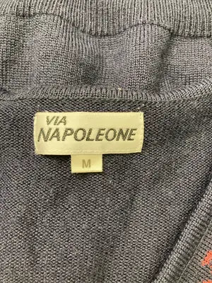 napoleone/ニット/セーター/トップス/ネイビー/M