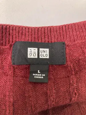 UNIQLO/ユニクロ/ニット/セーター/トップス/レッド/L