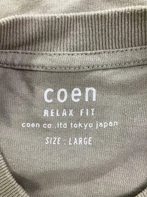 coen/コーエン/Tシャツ/カットソー/トップス/ブラウン/LARGE