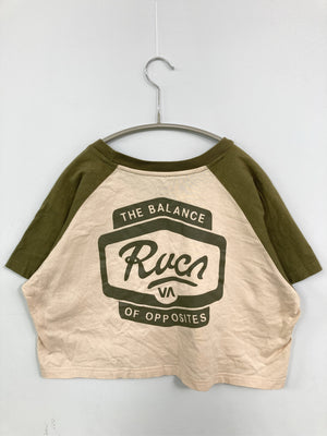 RVCA/ルーカ/Tシャツ/カットソー/トップス/アイボリー/M