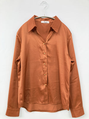 Peilit/シャツ/ブラウス/トップス/オレンジ