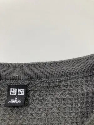 UNIQLO/ユニクロ/Tシャツ/カットソー/トップス/グレー/L