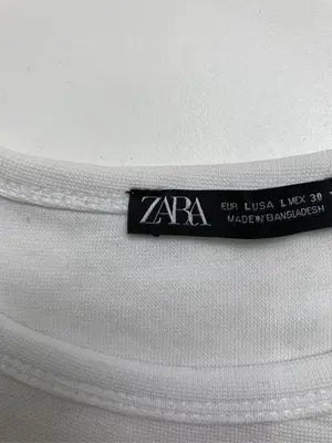 ZARA/ザラ/Tシャツ/カットソー/トップス/ホワイト/L