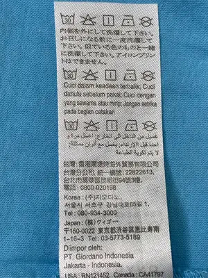 GIORDANO/ジョルダーノ/Tシャツ/カットソー/トップス/スカイブルー/S