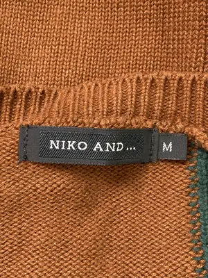 niko and .../ニコアンド/ニット/セーター/トップス/ブラウン/M