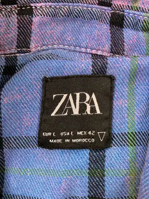 ZARA/ザラ/シャツ/ブラウス/トップス/ブルー/EUR L
