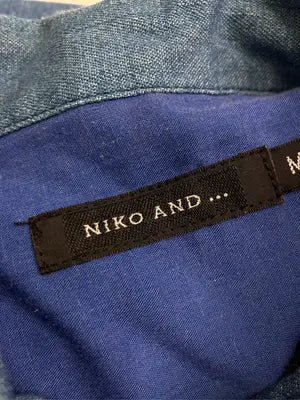 niko and .../ニコアンド/シャツ/ブラウス/トップス/ブルー/M
