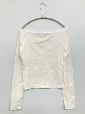 TINA:JOJUN/ティーナジョジュン/Tシャツ/カットソー/トップス/ホワイト/M