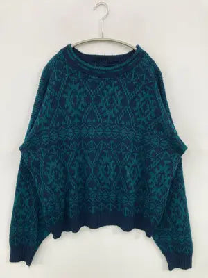 ニット/セーター/トップス/グリーン