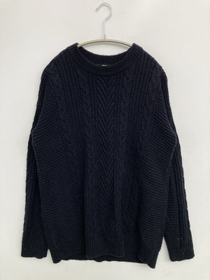 UNIQLO/ユニクロ/ニット/セーター/トップス/ブラック/M