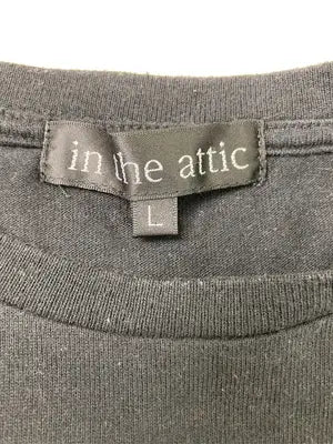 in the attic/Tシャツ/カットソー/トップス/ブラック/L