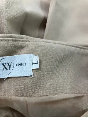 DESIGN XY VOGUE/ショート/ミニスカート/スカート/ベージュ/L