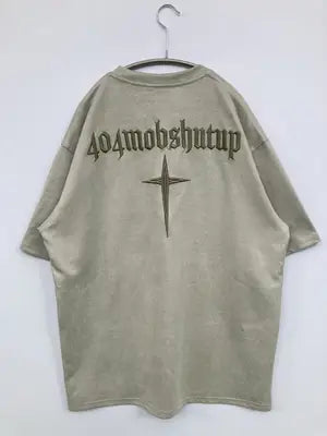4O4 MOB SHUT UP!/Tシャツ/カットソー/トップス/カーキ/M