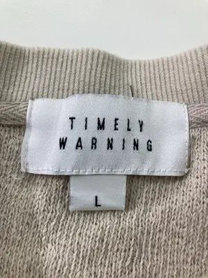 TIMELY WARNING/タイムリーワーニング/ノースリーブ/トップス/ベージュ/L