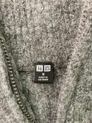 UNIQLO/ユニクロ/ニット/セーター/トップス/グレー/M