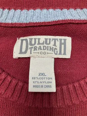 DULUTH TRADING/ダルーストレーディング/ニット/セーター/トップス/レッド/2XL