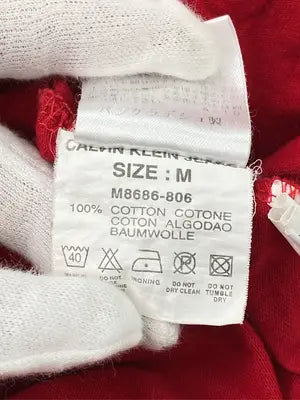 Calvin Klein Jeans/カルバンクラインジーンズ/Tシャツ/カットソー/トップス/レッド/M