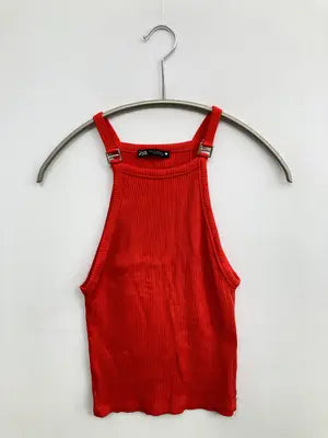 ZARA/ザラ/キャミソール/トップス/レッド/S