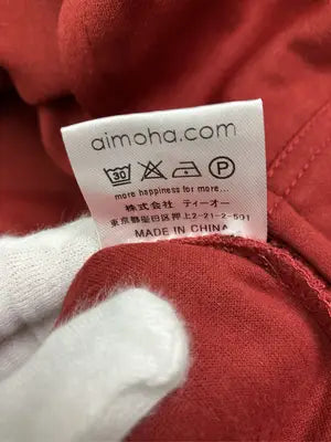 aimoha MEN/アイモハメン/パーカー/トップス/レッド/XL