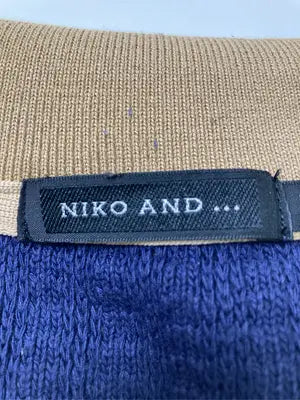 niko and .../ニコアンド/ポロシャツ/トップス/ネイビー/M