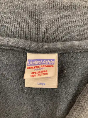 United Athle/ユナイテッドアスレ/ポロシャツ/トップス/ブラック/Large
