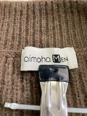 aimoha MEN/アイモハメン/ニット/セーター/トップス/ブラウン/XL