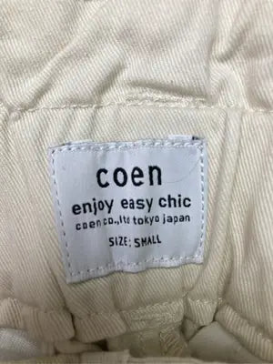 coen/コーエン/チノパンツ/パンツ/アイボリー/SMALL