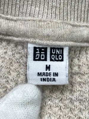 UNIQLO/ユニクロ/Tシャツ/カットソー/トップス/ベージュ/M