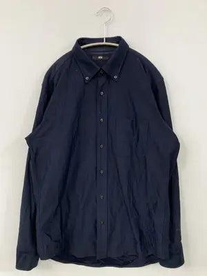 UNIQLO/ユニクロ/シャツ/ブラウス/トップス/ネイビー/L