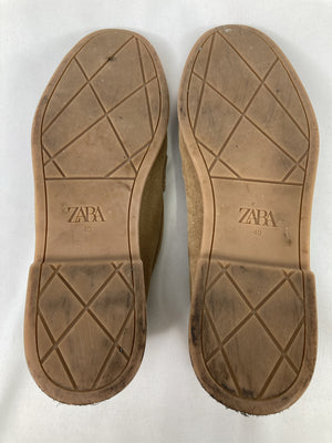 ZARA/ザラ/ローファー/シューズ/ベージュ/40