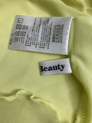 Cutie Beauty/キューティービューティー/Tシャツ/カットソー/トップス/イエロー/L