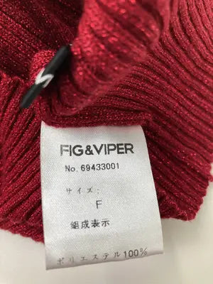 FIG&VIPER/フィグアンドヴァイパー/ニット/セーター/トップス/レッド/FREE