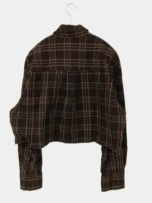 ZARA/ザラ/シャツ/ブラウス/トップス/ブラウン/USA S