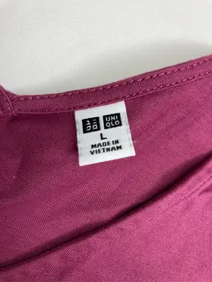 UNIQLO/ユニクロ/ワンピース/ワンピース/ドレス/レッド/L