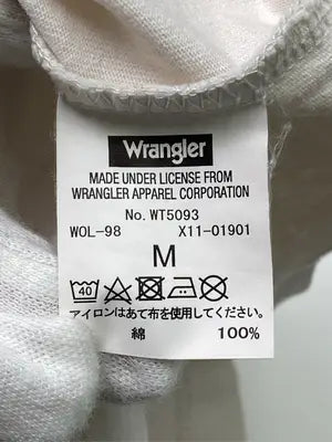 Wrangler/ラングラー/Tシャツ/カットソー/トップス/アイボリー/M