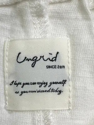 Ungrid/アングリッド/Tシャツ/カットソー/トップス/ホワイト/F