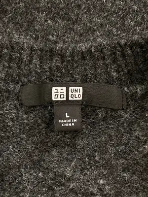 UNIQLO/ユニクロ/ニット/セーター/トップス/グレー/L